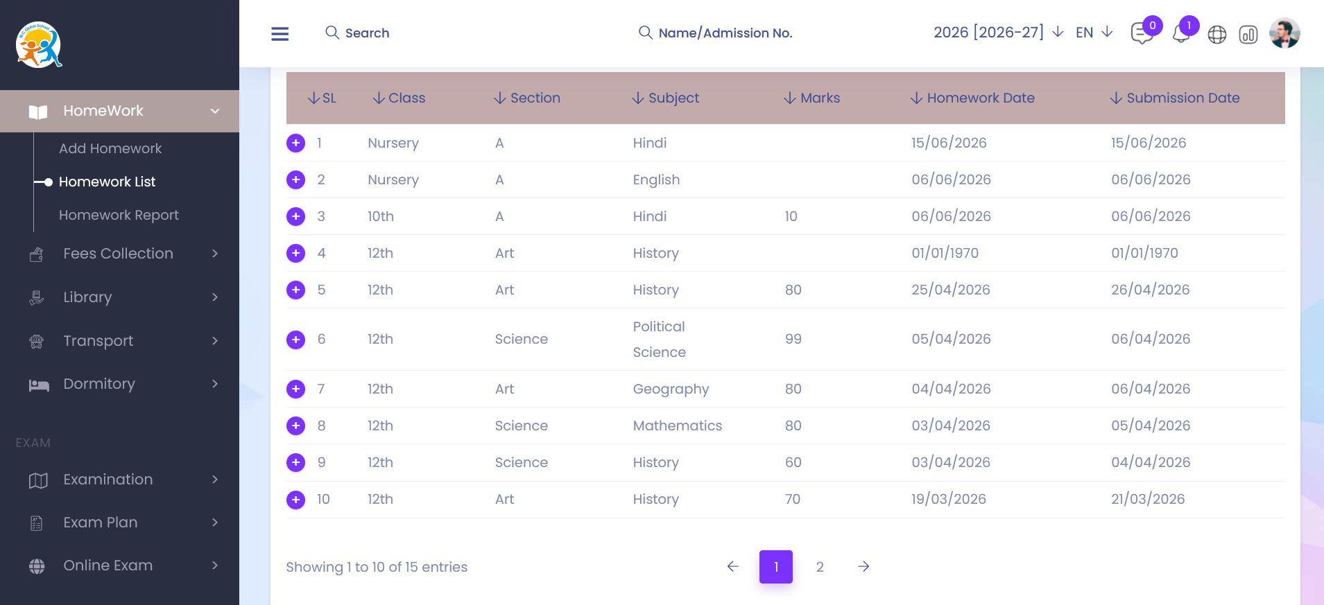 School Profile — SK EduSoft