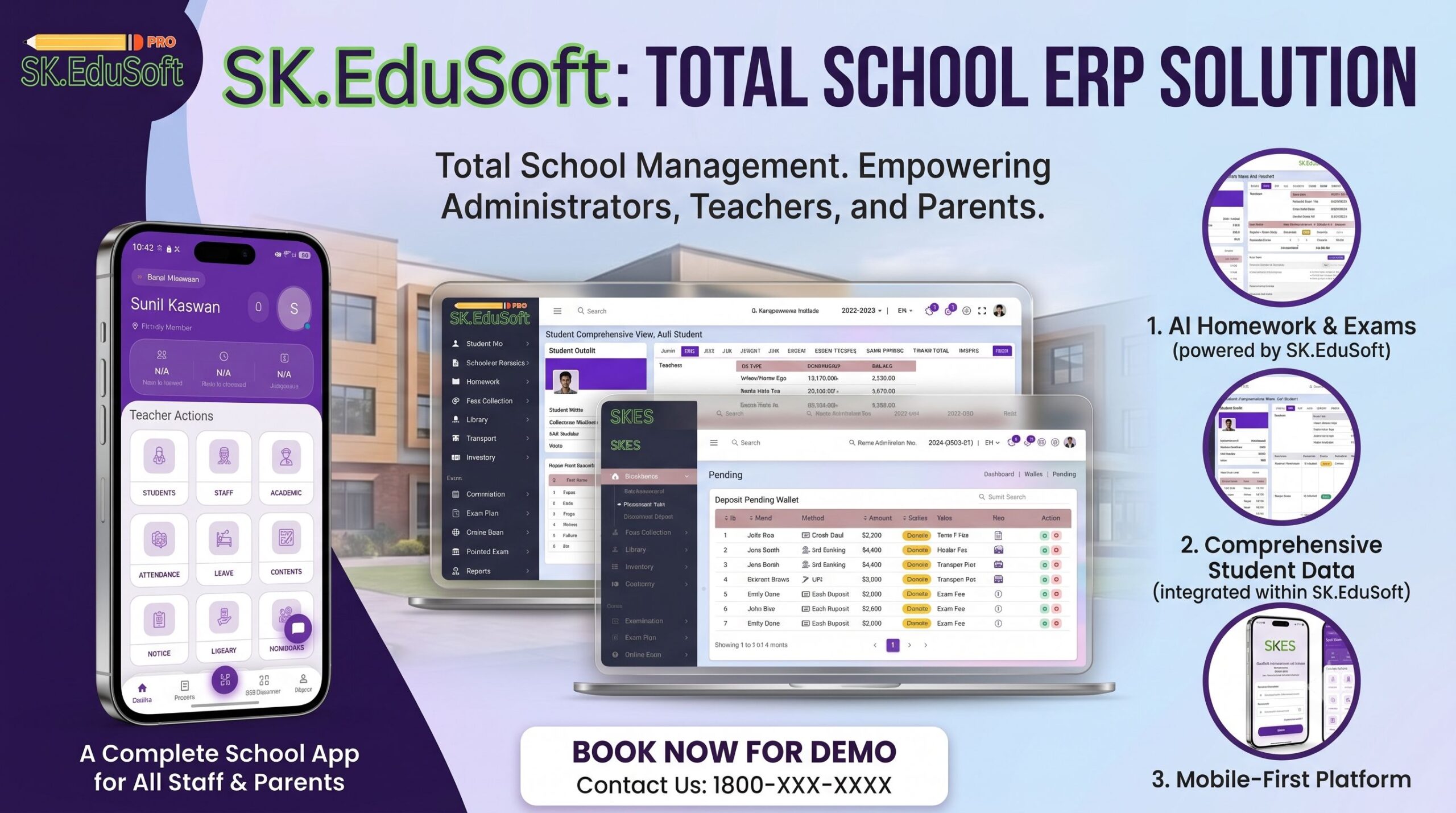 SK EduSoft Dashboard